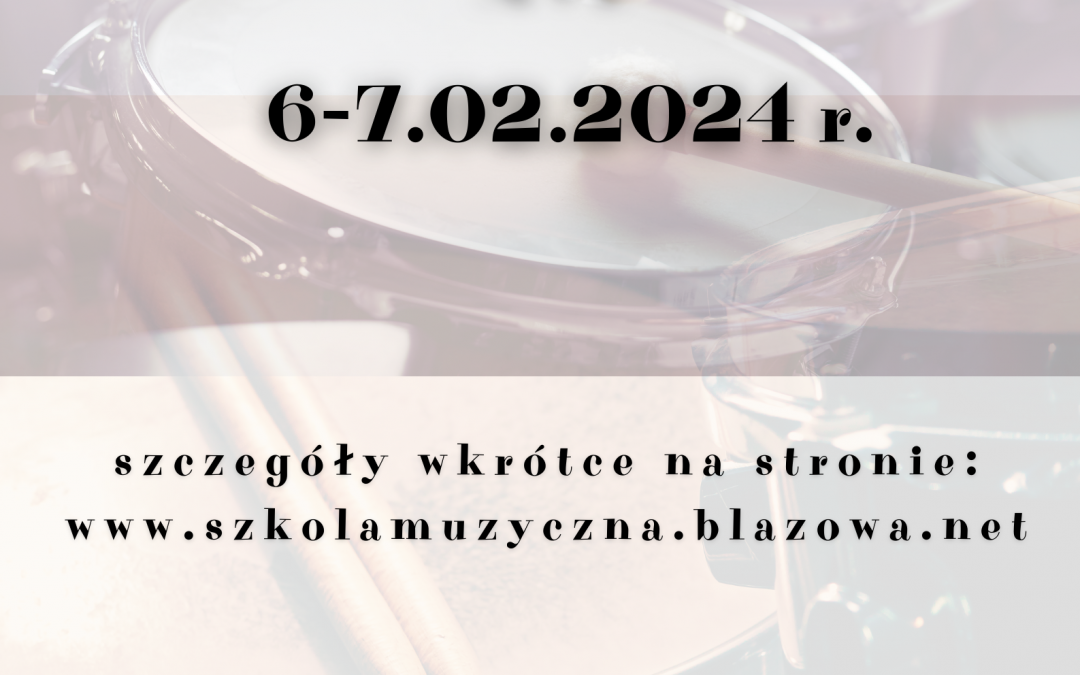 Warsztaty perkusyjne „Integration&Groove XVI” – zapowiedź: