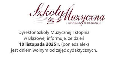 Dzień wolny od zajęć dydaktycznych