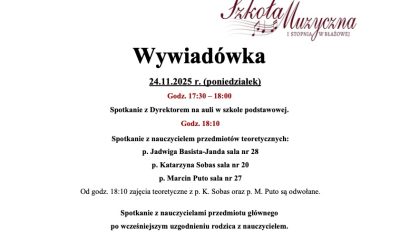 Wywiadówka 24.11.2025 r.