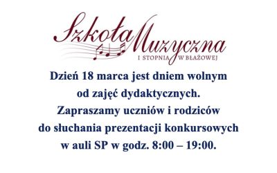 Dzień dyrektorski – 18.03.2026 r.